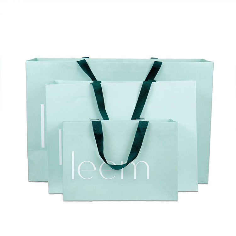 Shopping Bags with Ribbon Handles